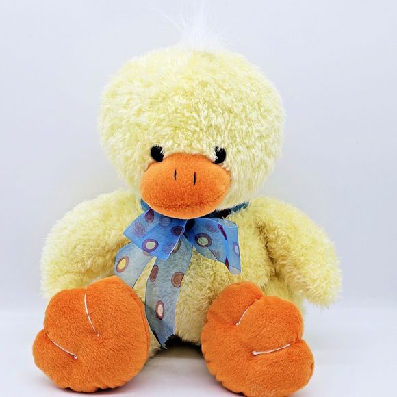 Sugar Loaf Baby Chick Plush Easter Gift Spring Polka Dot Bow Stuffed Animal 11" - Picture 3 of 11